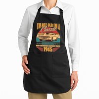 Vintage Retro Im Not Old Im A Classic 1945 80th Birthday Classic Car Lover Apron
