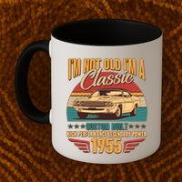 Vintage Retro Im Not Old Im A Classic 1955 70th Birthday Classic Car Lover Mug
