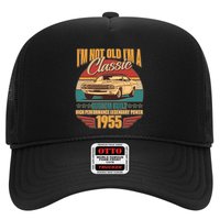Vintage Retro Im Not Old Im A Classic 1955 70th Birthday Classic Car Lover Trucker Hat