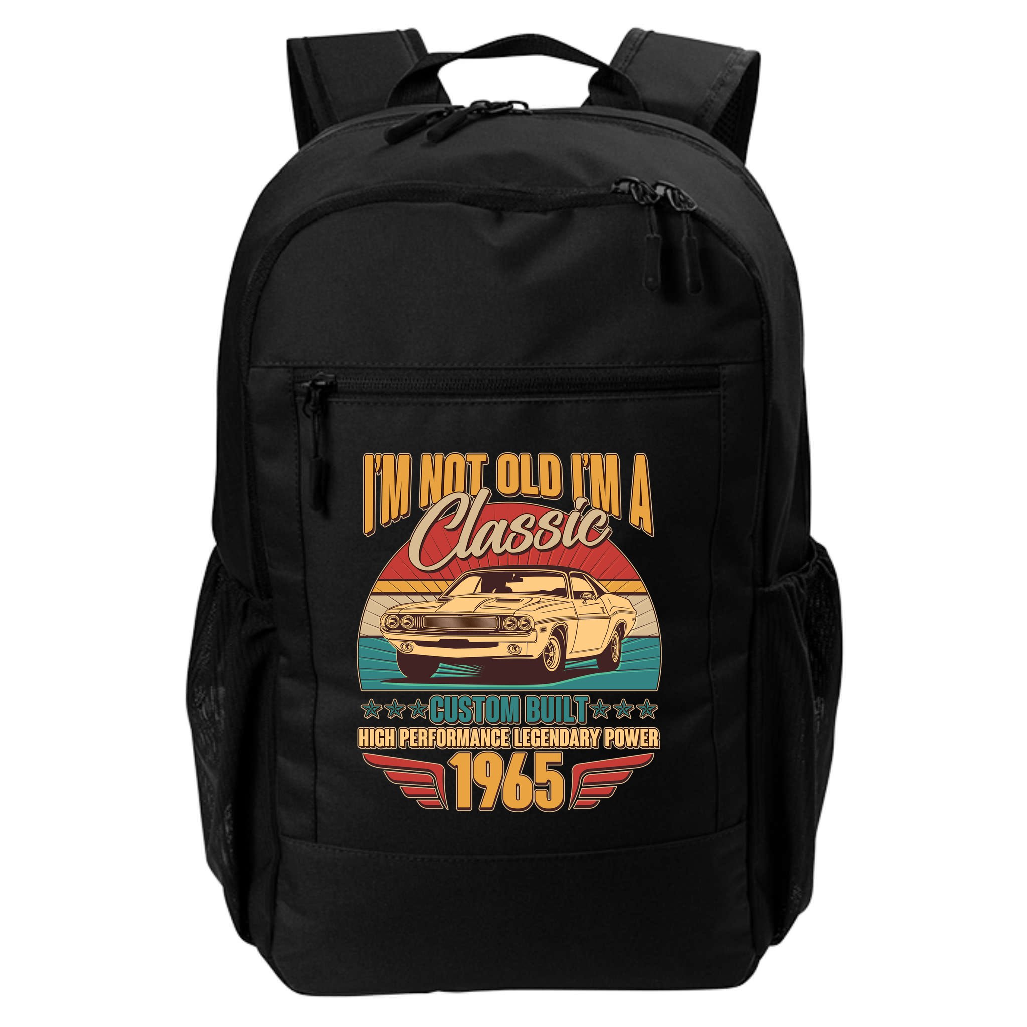 Vintage Retro Im Not Old Im A Classic 1965 60th Birthday Classic Car Lover Backpack
