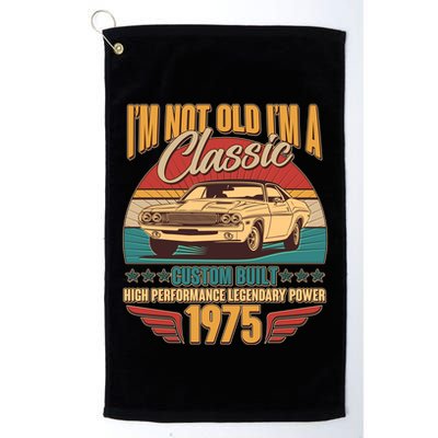 Vintage Retro Im Not Old Im A Classic 1975 50th Birthday Classic Car Lover Golf Towel