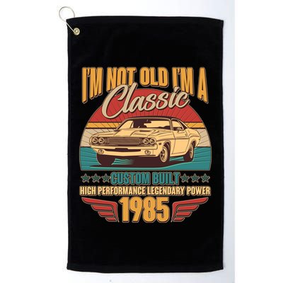 Vintage Retro Im Not Old Im A Classic 1985 40th Birthday Classic Car Lover Golf Towel