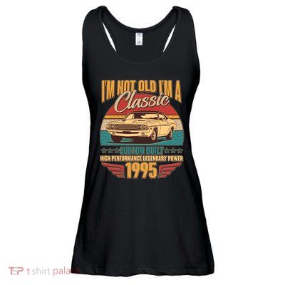 Vintage Retro Im Not Old Im A Classic 1995 30th Birthday Classic Car Lover Ladies Essential Flowy Tank