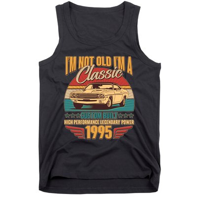 Vintage Retro Im Not Old Im A Classic 1995 30th Birthday Classic Car Lover Tank Top