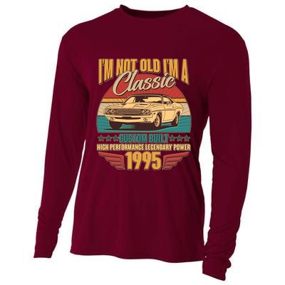 Vintage Retro Im Not Old Im A Classic 1995 30th Birthday Classic Car Lover Cooling Performance Long Sleeve Crew