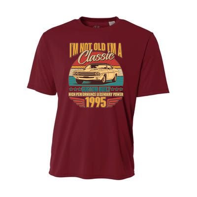Vintage Retro Im Not Old Im A Classic 1995 30th Birthday Classic Car Lover Youth Performance Sprint T-Shirt