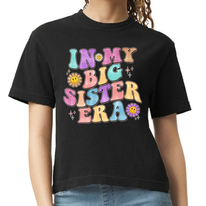 Vintage Retro In My Big Sister Era Comfort Colors Boxy T-Shirt