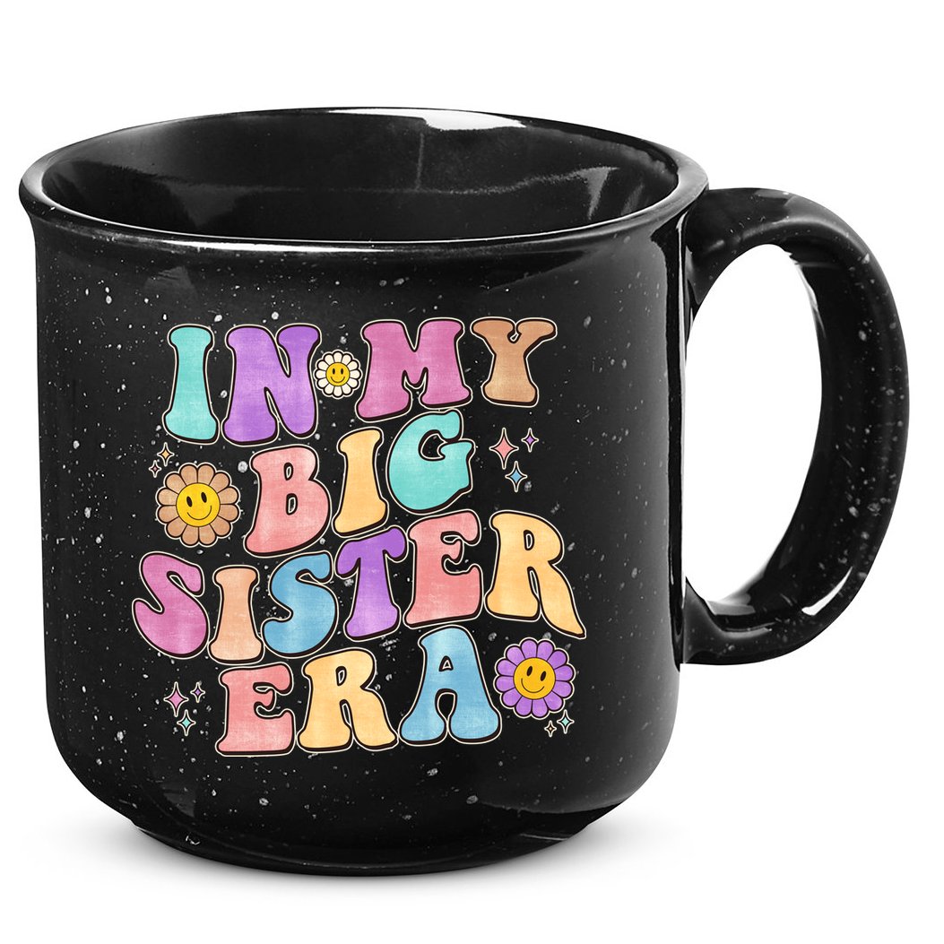 Vintage Retro In My Big Sister Era 15oz Campfire Ceramic Mug