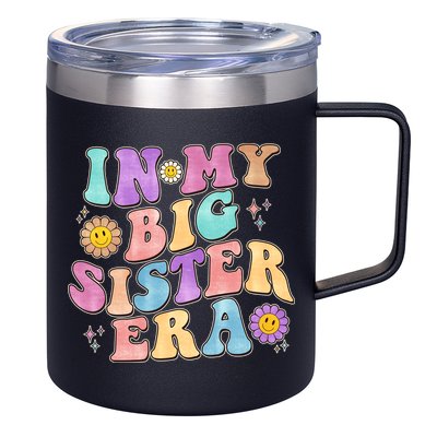 Vintage Retro In My Big Sister Era 12oz Stainless Steel Coffee Mug