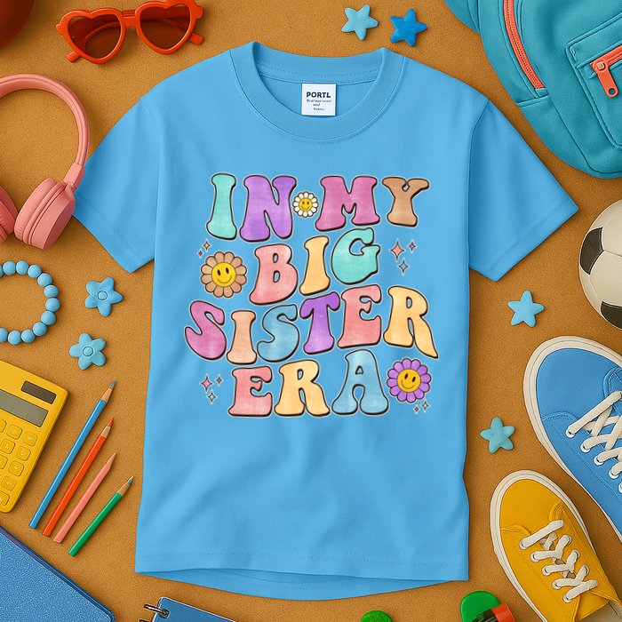 Vintage Retro In My Big Sister Era Kids T-Shirt