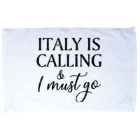 Vintage Retro Italy Is Calling I Must Go Microfiber Hand Towel