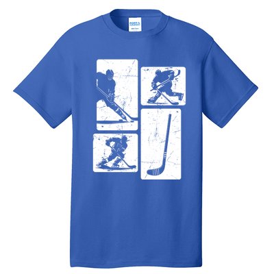 Vintage Retro Ice Hockey Gift Tall T-Shirt