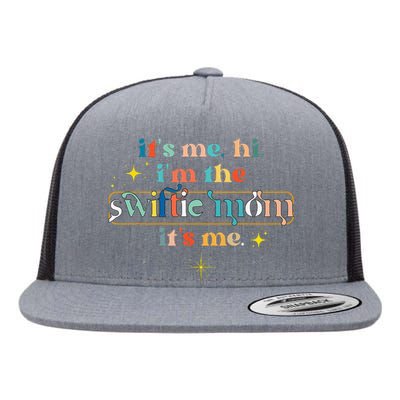 Vintage Retro It's Me Hi I'm The Swiftiees Mom It's Me Flat Bill Trucker Hat