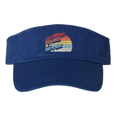 Vintage Retro I Keep All My Dad Jokes In A Dad A Base Gift Visor