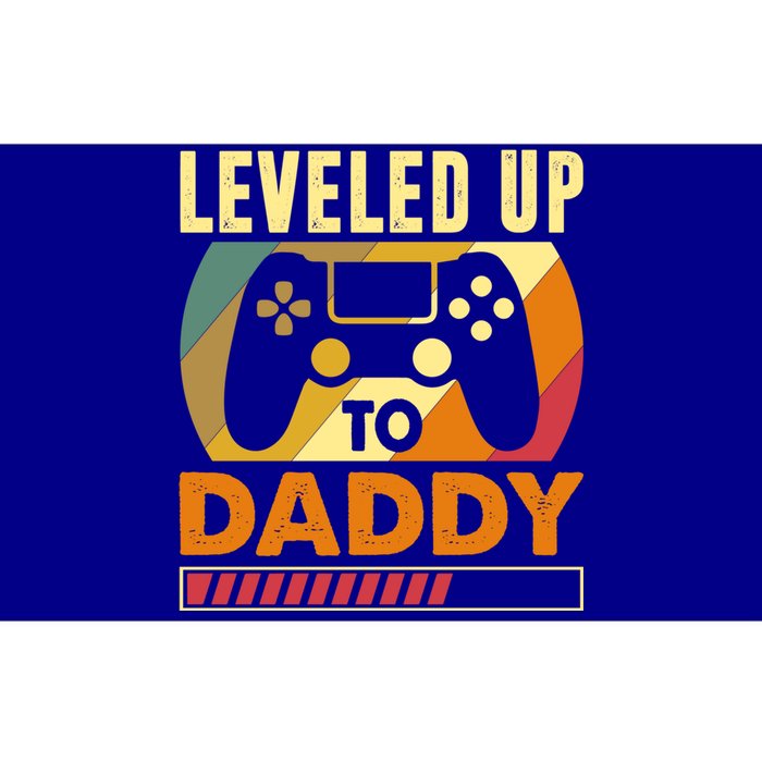 Vintage Retro I Leveled Up To Daddy Funny Promoted To Dad Gift Bumper Sticker