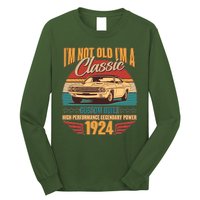 Vintage Retro IM Not Old IM A Classic 1924 100th Birthday Classic Car Lover Long Sleeve Shirt