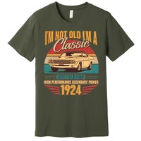 Vintage Retro IM Not Old IM A Classic 1924 100th Birthday Classic Car Lover Premium T-Shirt