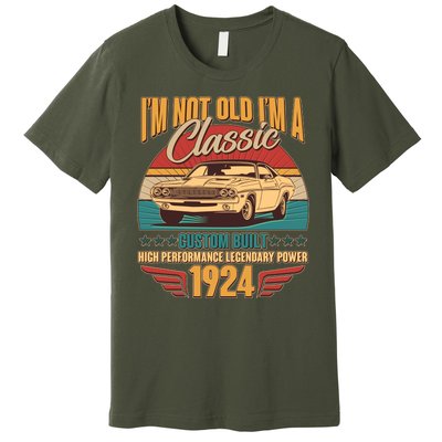 Vintage Retro IM Not Old IM A Classic 1924 100th Birthday Classic Car Lover Premium T-Shirt