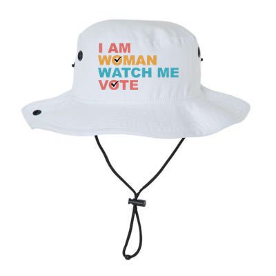 Vintage Retro I Am Woman Watch Me Vote For Women Legacy Cool Fit Booney Bucket Hat