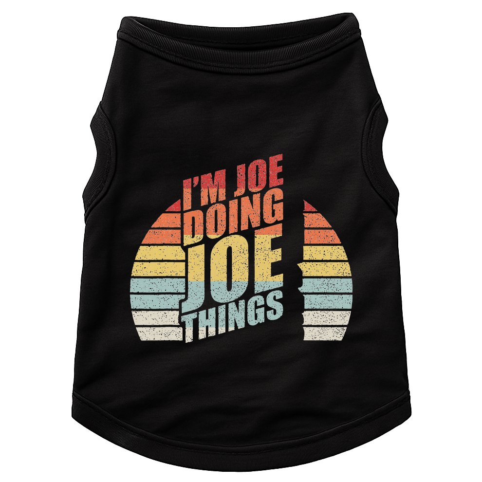 Vintage Retro IM Joe Doing Joe Things Doggie Tank