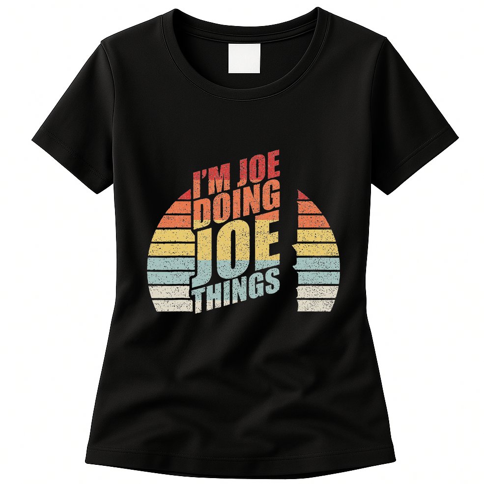 Vintage Retro IM Joe Doing Joe Things Womens T-Shirt