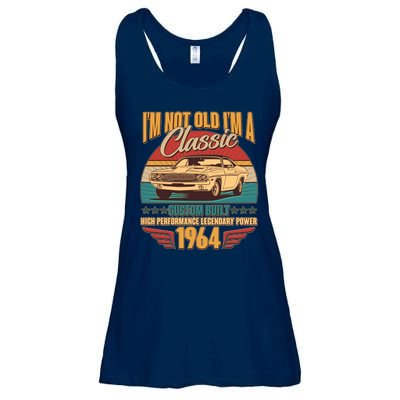 Vintage Retro Im Not Old Im A Classic 1964 60th Birthday Classic Car Lover Ladies Essential Flowy Tank