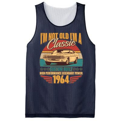 Vintage Retro Im Not Old Im A Classic 1964 60th Birthday Classic Car Lover Mesh Reversible Basketball Jersey Tank