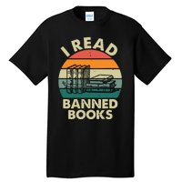 VINTAGE RETRO I READ BANNED BOOKS Tall T-Shirt