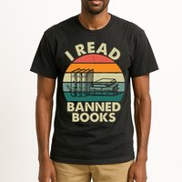 VINTAGE RETRO I READ BANNED BOOKS Tall T-Shirt