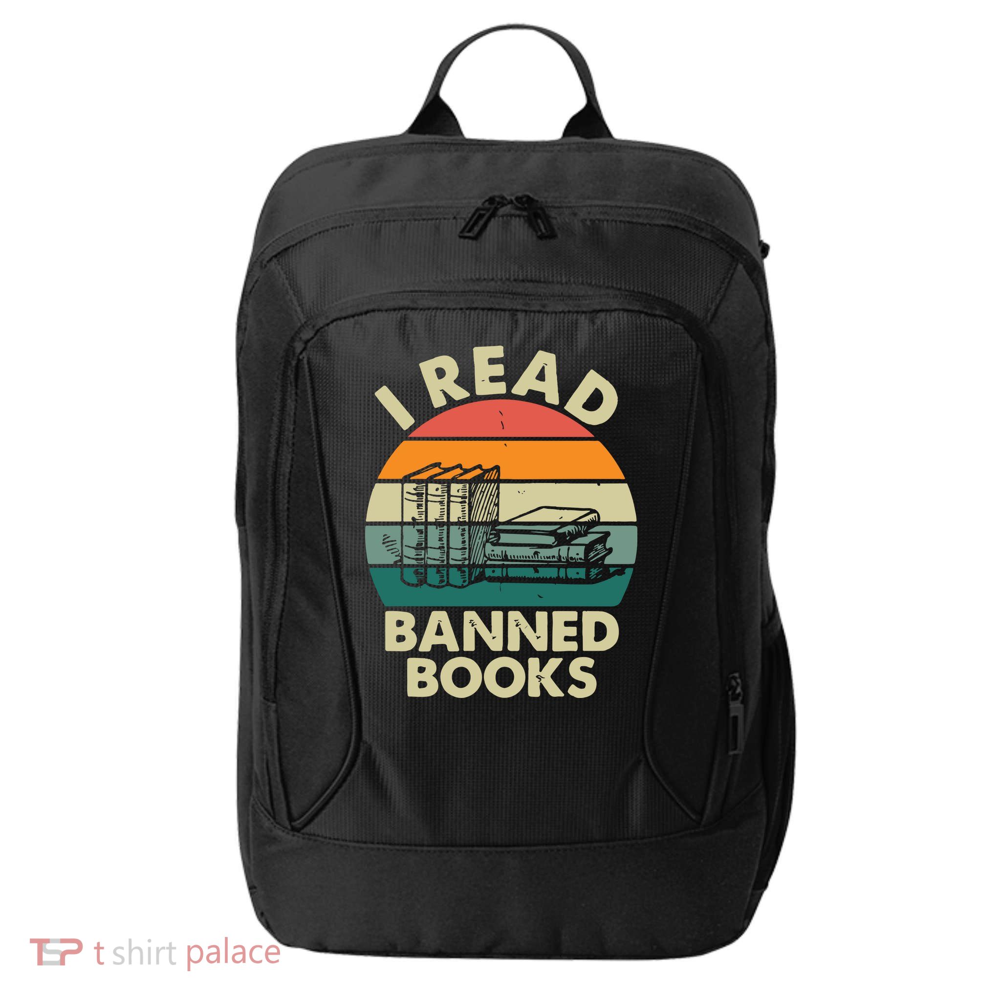 VINTAGE RETRO I READ BANNED BOOKS City Backpack