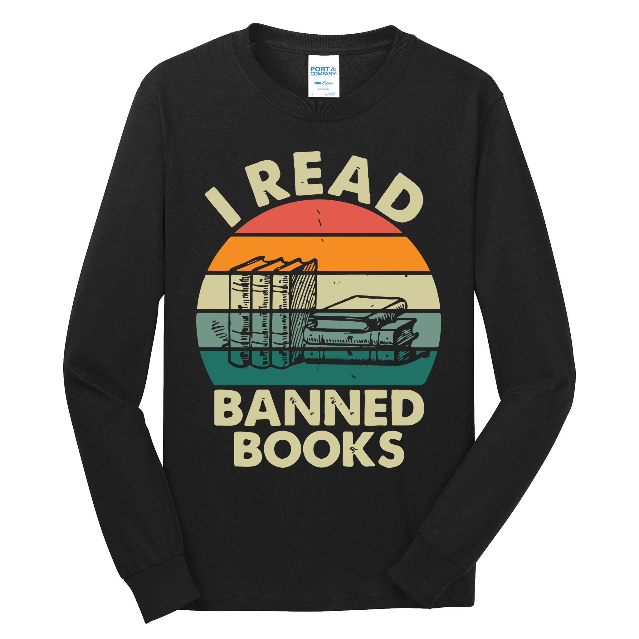 VINTAGE RETRO I READ BANNED BOOKS Tall Long Sleeve T-Shirt