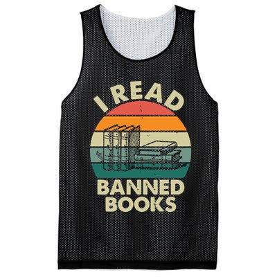 VINTAGE RETRO I READ BANNED BOOKS Mesh Reversible Basketball Jersey Tank
