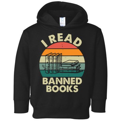 VINTAGE RETRO I READ BANNED BOOKS Toddler Hoodie