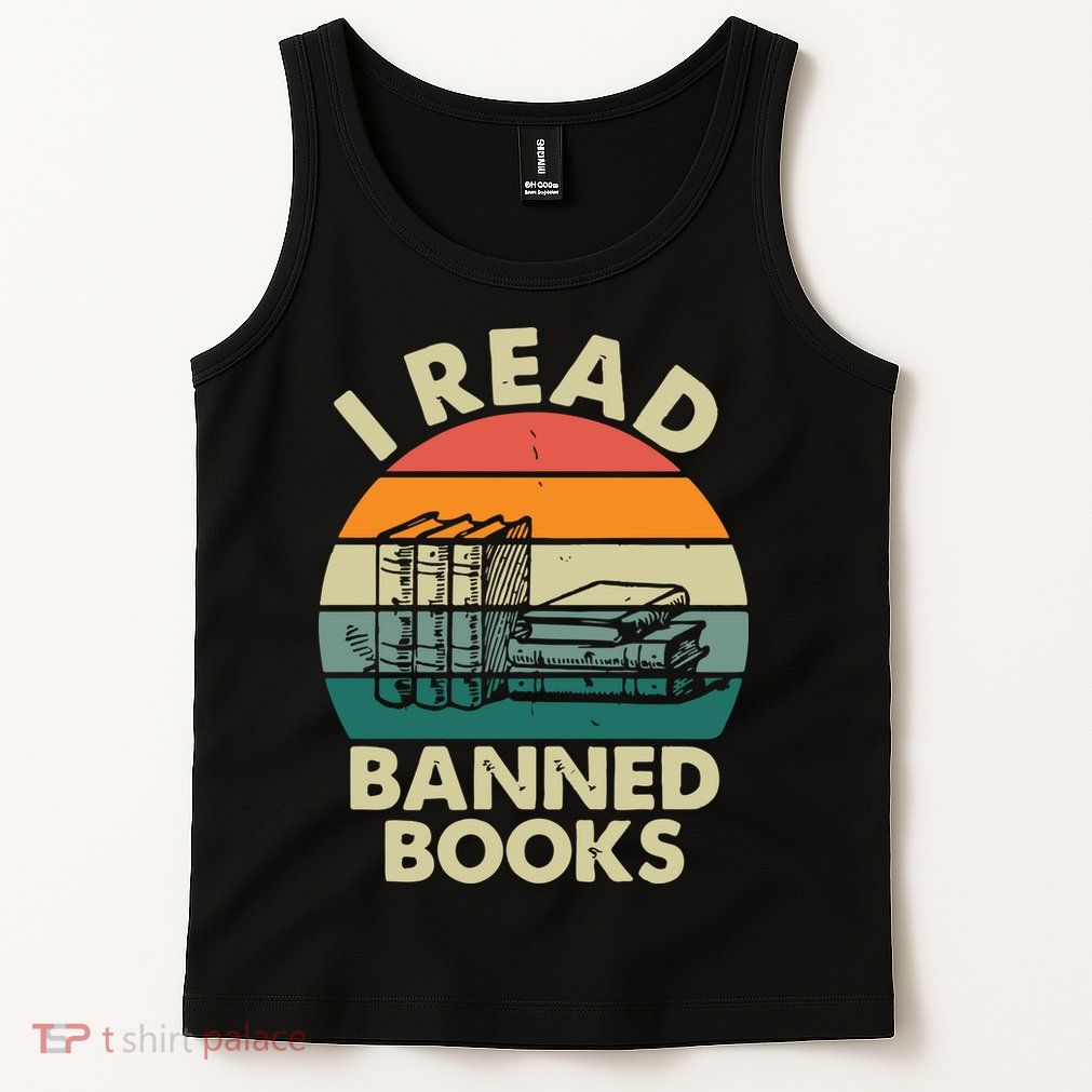 VINTAGE RETRO I READ BANNED BOOKS Tank Top