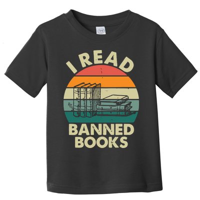 VINTAGE RETRO I READ BANNED BOOKS Toddler T-Shirt