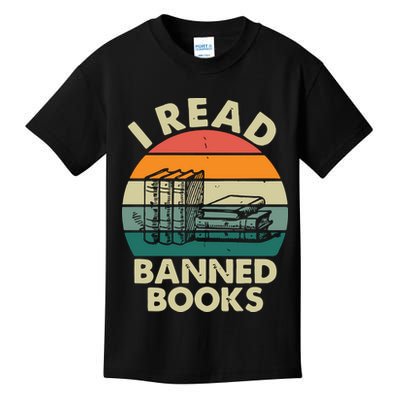VINTAGE RETRO I READ BANNED BOOKS Kids T-Shirt