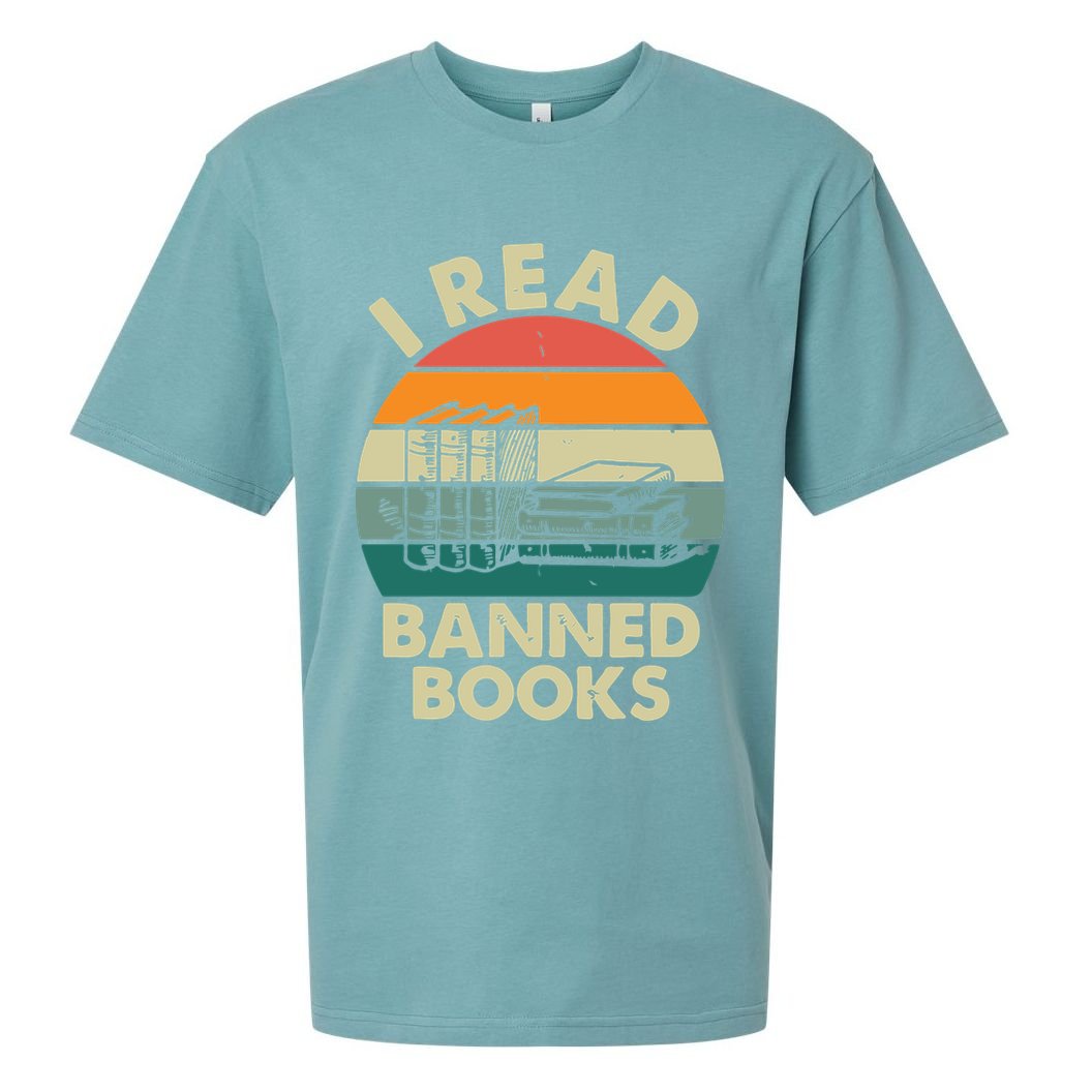 VINTAGE RETRO I READ BANNED BOOKS Sueded Cloud Jersey T-Shirt