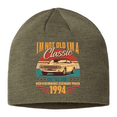 Vintage Retro Im Not Old Im A Classic 1994 30th Birthday Classic Car Lover Sustainable Beanie