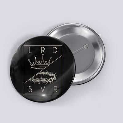 Vintage Retro Jesus Christian Lord & Savior Button