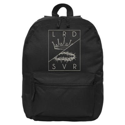 Vintage Retro Jesus Christian Lord & Savior 16 in Basic Backpack