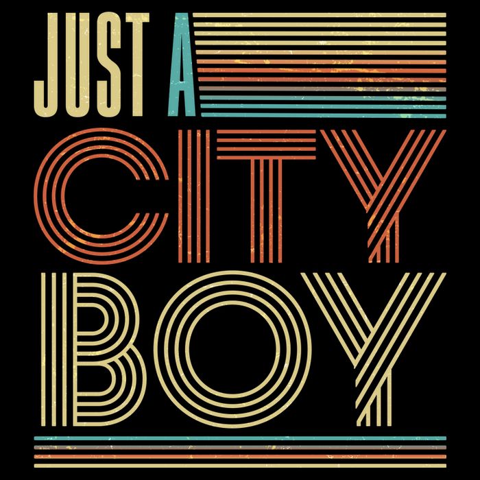 Vintage Retro Just A CityBoy Full Zip Hoodie