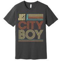 Vintage Retro Just A CityBoy Premium T-Shirt