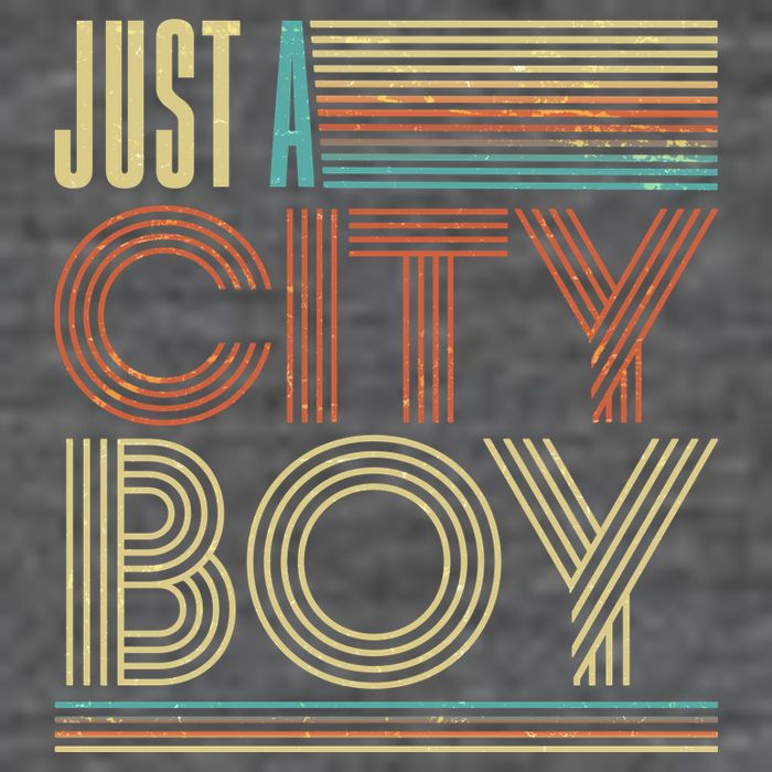 Vintage Retro Just A CityBoy Premium T-Shirt