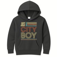 Vintage Retro Just A CityBoy Kids Hoodie