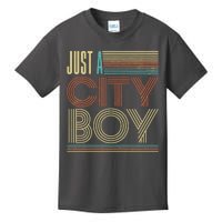 Vintage Retro Just A CityBoy Kids T-Shirt