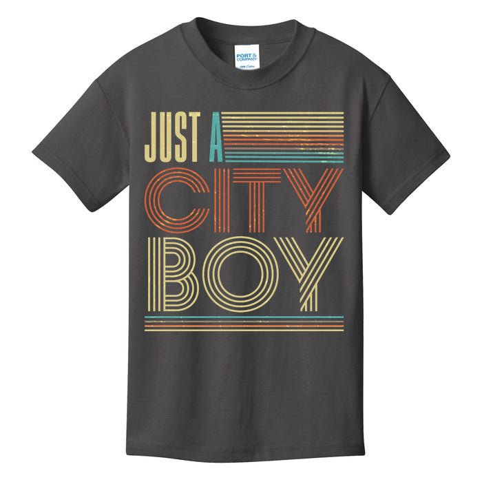 Vintage Retro Just A CityBoy Kids T-Shirt