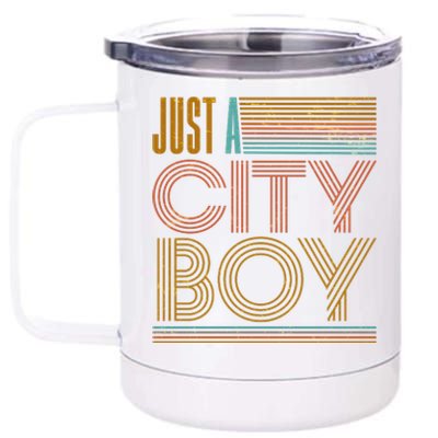 Vintage Retro Just A CityBoy 12 oz Stainless Steel Tumbler Cup