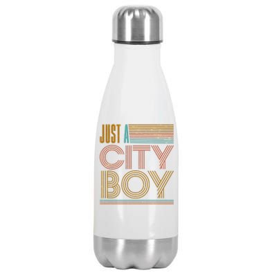 Vintage Retro Just A CityBoy Stainless Steel Insulated Water Bottle