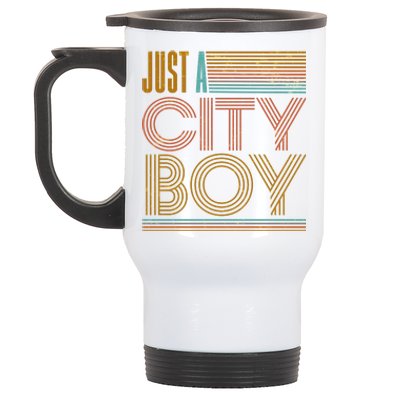 Vintage Retro Just A CityBoy Stainless Steel Travel Mug