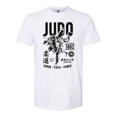 Vintage Retro Judo Softstyle® CVC T-Shirt